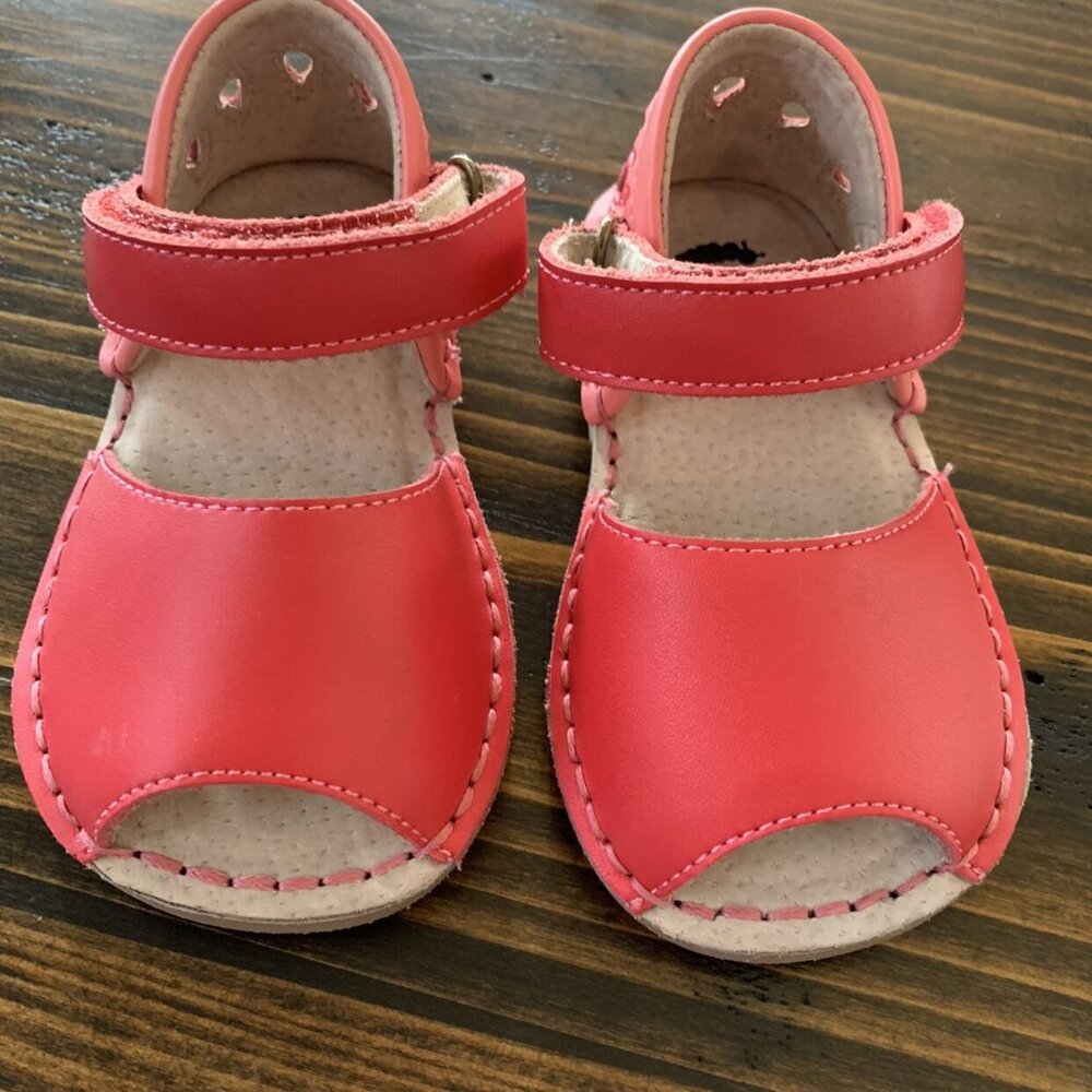 Toddler Girls Livie & Luca Pink Velcro Sandals Sz 5